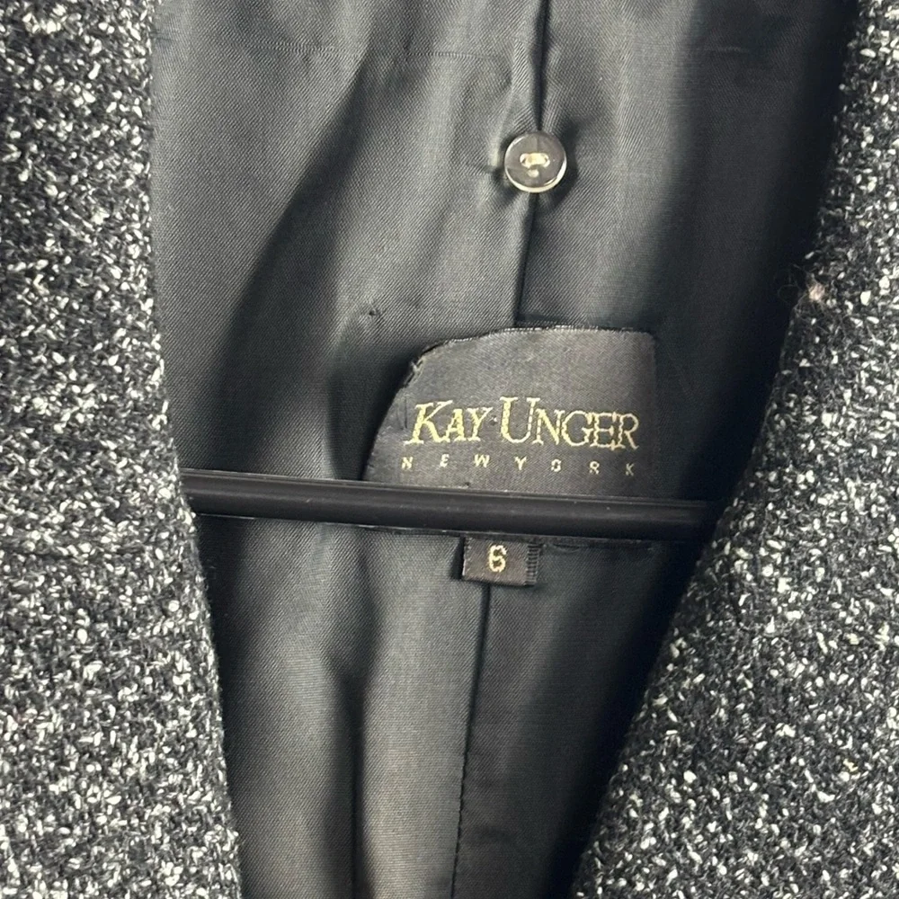 Kay Unger wool silk coat sz‎ 6
